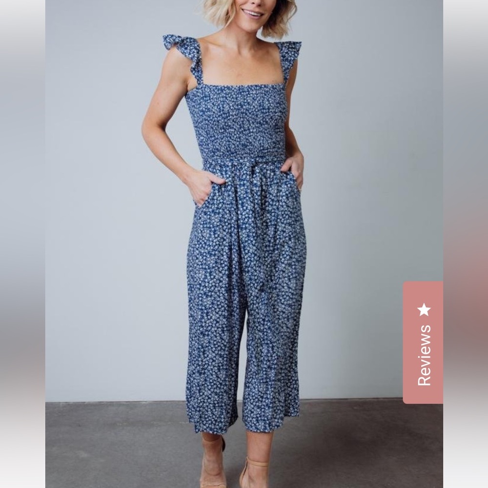 Baltic Born Hadley Smocked Floral Jumpsuit